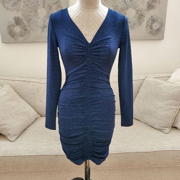 Michael Kors Ruched Leopard Print Dress -NEW - Picture 3 of 13